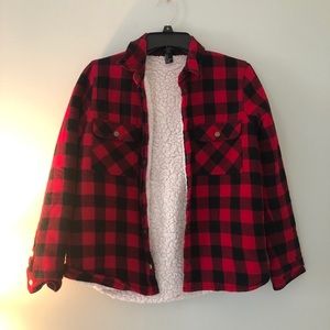 Plaid flannel jacket